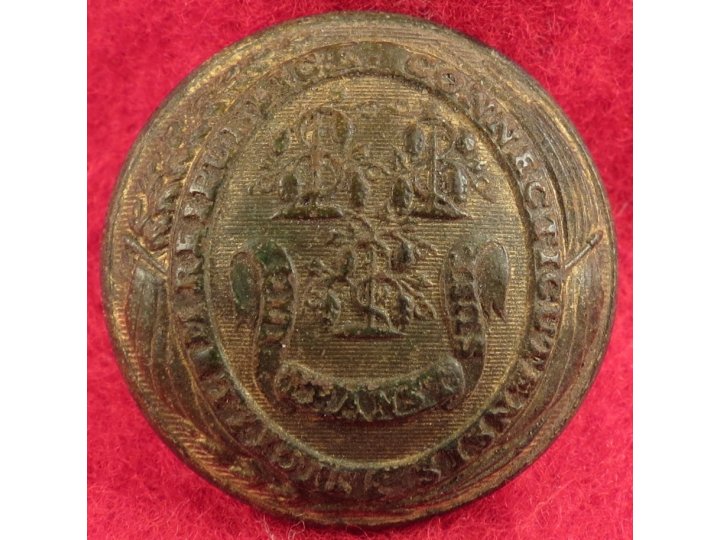 Connecticut State Seal Button